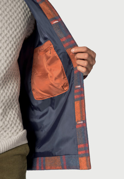 'Hodder' Ember Checked Overshirt