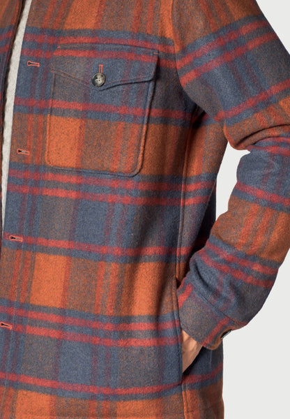 'Hodder' Ember Checked Overshirt