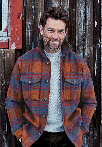 'Hodder' Ember Checked Overshirt