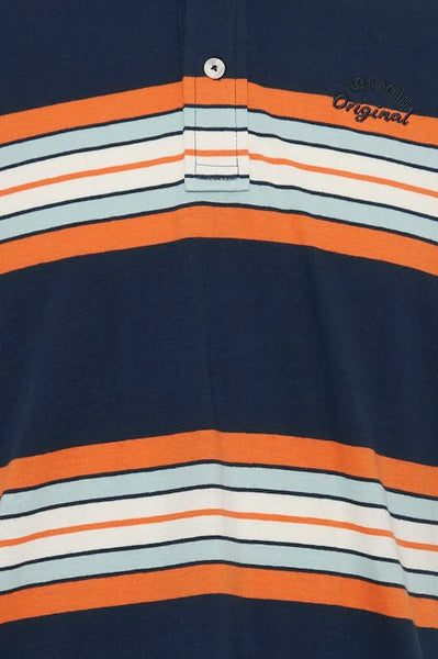 Regular Fit 'Stripes' Polo / Blue