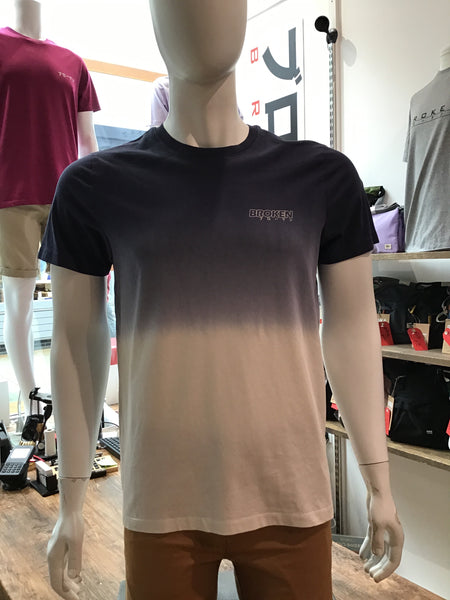B R O K E N Faded Tee Hollow - Navy/Ecru