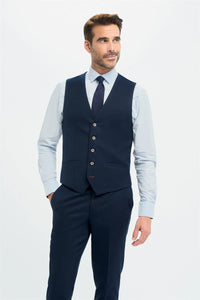 Tropez Navy Waistcoat
