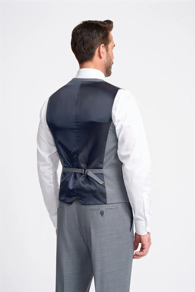 Bond Waistcoat - Puppy-Tooth Blue