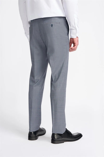 Bond Trousers - Puppy-Tooth Blue