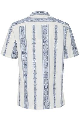 Jayden Striped S/S Shirt - Navy/Cream