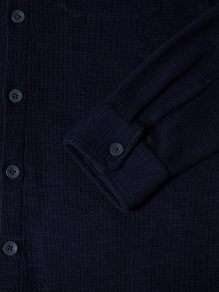 Jersey Overshirt - Navy