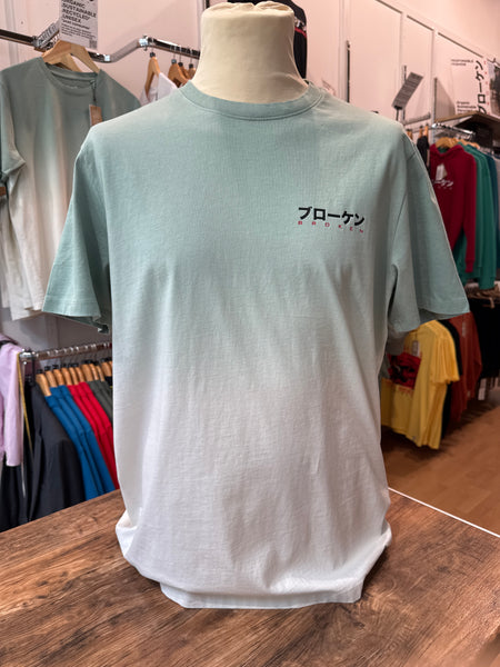 IROASETA / Sage & Ecru Ombre T-shirt