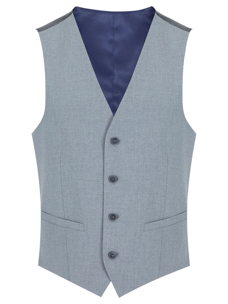 Dean Light Grey Slim Waistcoat