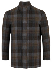 D&G Barrett Check Overcoat