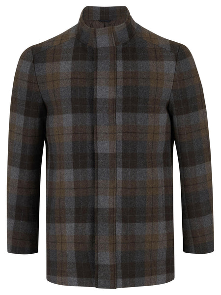 D&G Barrett Check Overcoat