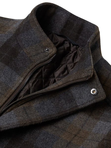 D&G Barrett Check Overcoat