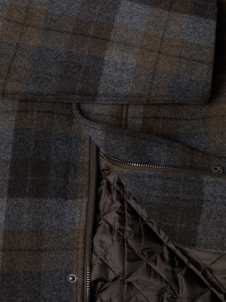 D&G Barrett Check Overcoat