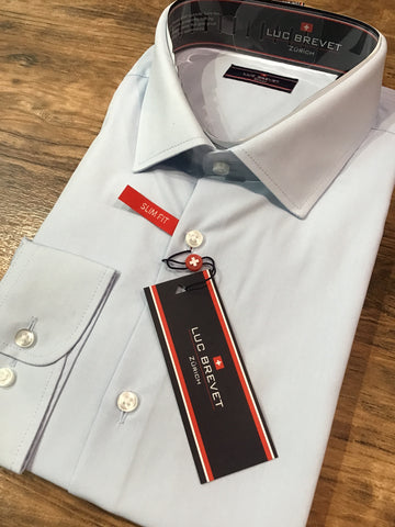 Blue Slim Fit Formal Shirt