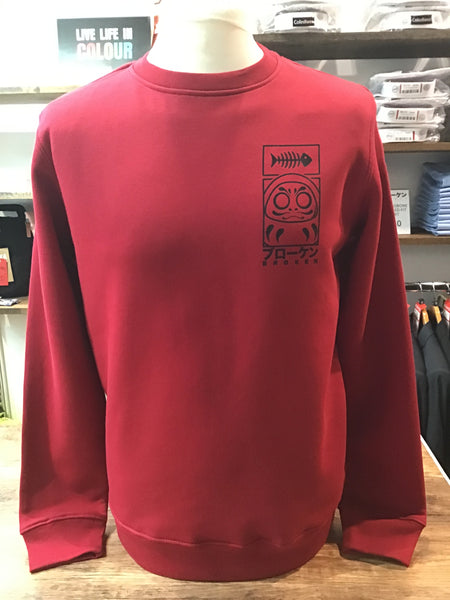 MANEKI NEKO Organic Cotton Sweatshirt Red