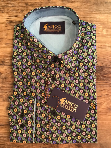 Gabicci Flower Regular Fit Shirt W05