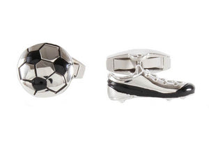 Football & Boot Engravable Back Cufflinks