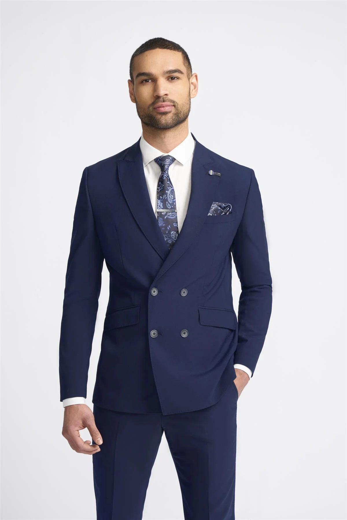 Victorious Double Breasted Jacket - Navy