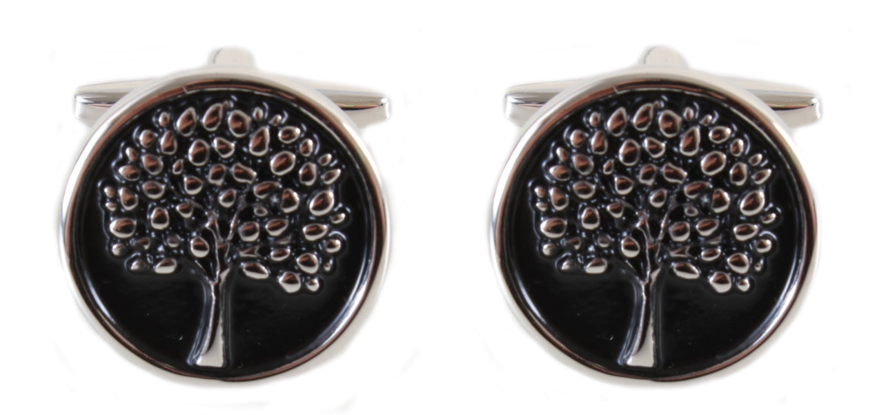 Enamel Tree Cufflinks