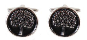 Enamel Tree Cufflinks