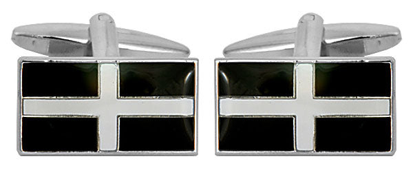 St Piran Cross Cufflinks