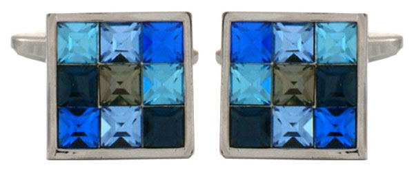 Blue Crystal Cufflinks