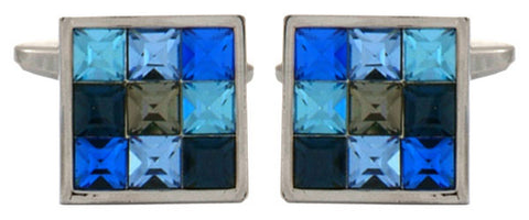 Blue Crystal Cufflinks