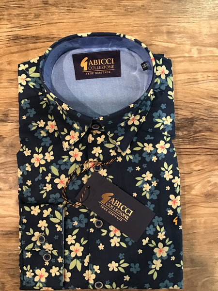 Gabicci Floral Regular Fit Shirt W04