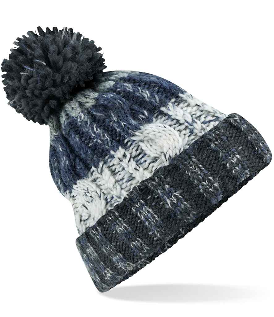 BROKEN Corkscrew Pom Pom Beanie