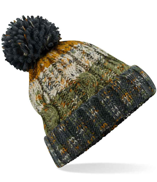 BROKEN Corkscrew Pom Pom Beanie
