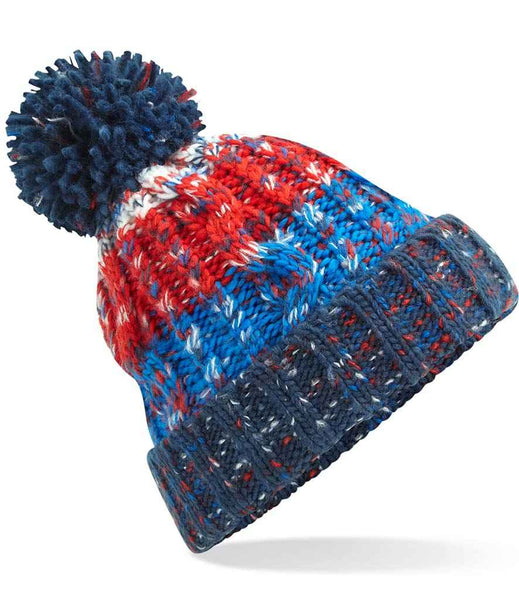 BROKEN Corkscrew Pom Pom Beanie