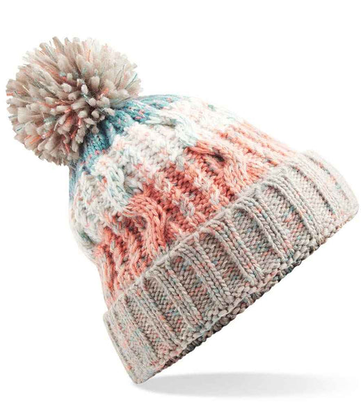 BROKEN Corkscrew Pom Pom Beanie