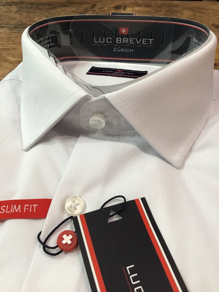 White Slim Fit Formal Shirt