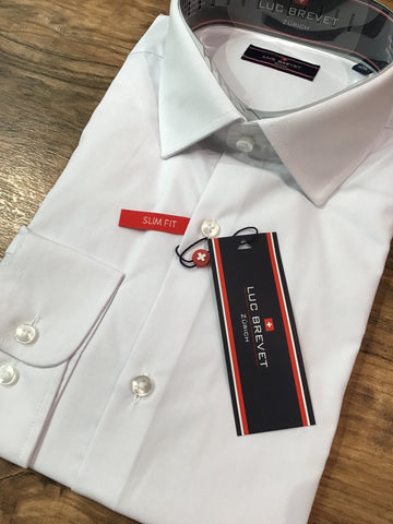 White Slim Fit Formal Shirt