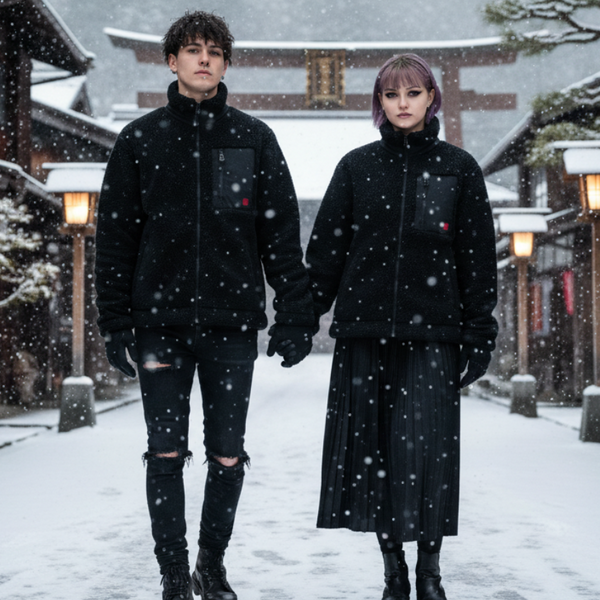 FURISU / Black Sherpa Jacket