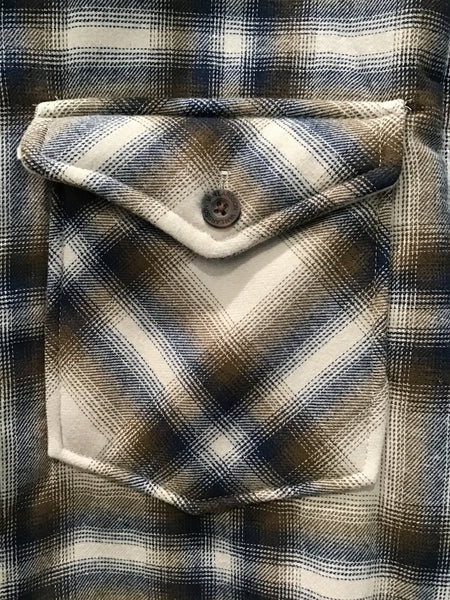 Borg Lined Check Shacket STONE