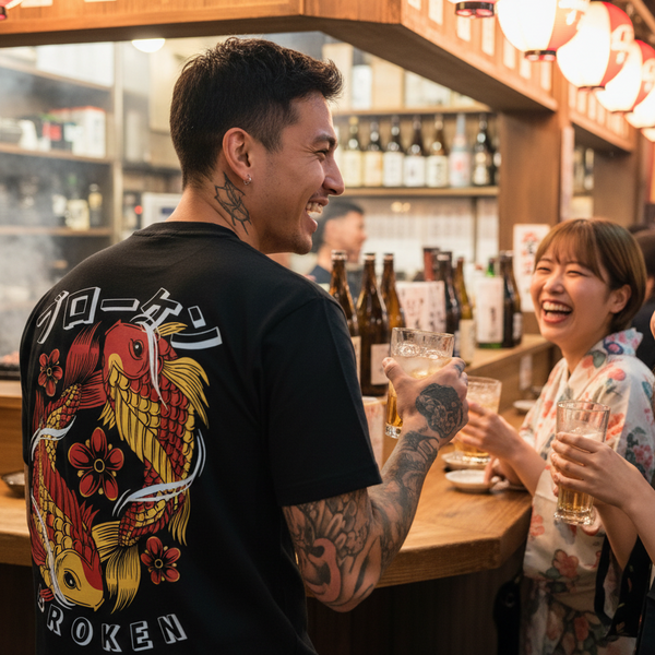 HI NO KOI / Black T-shirt
