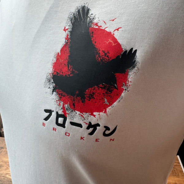 B R O K E N Organic T-shirt - RAVEN