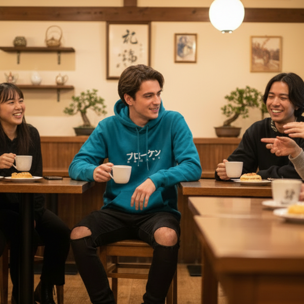 KIHON-TEKINA / Peacock Green Hoody
