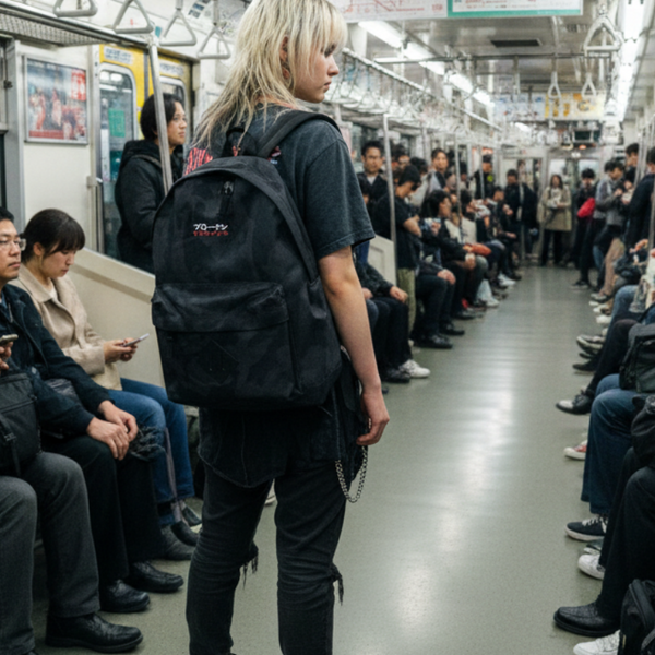 KAKURETA / Black Camouflage Backpack