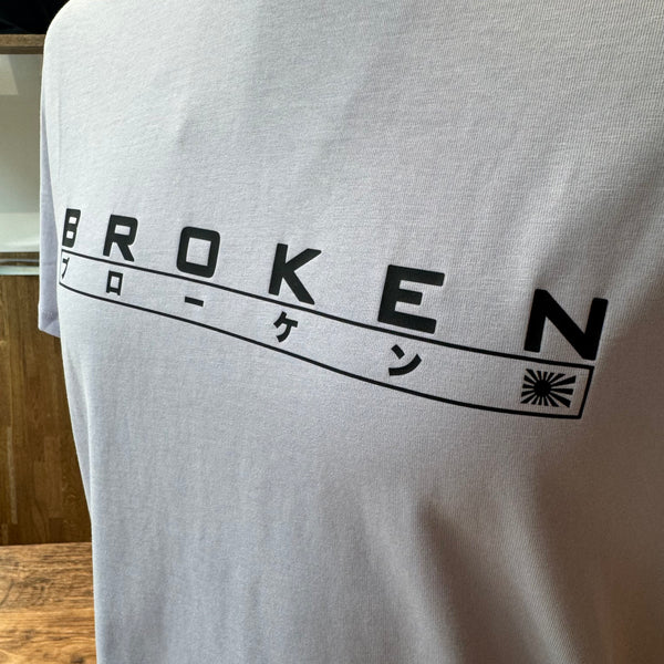 B R O K E N Organic Cotton Boxed Logo T-shirt - Lilac
