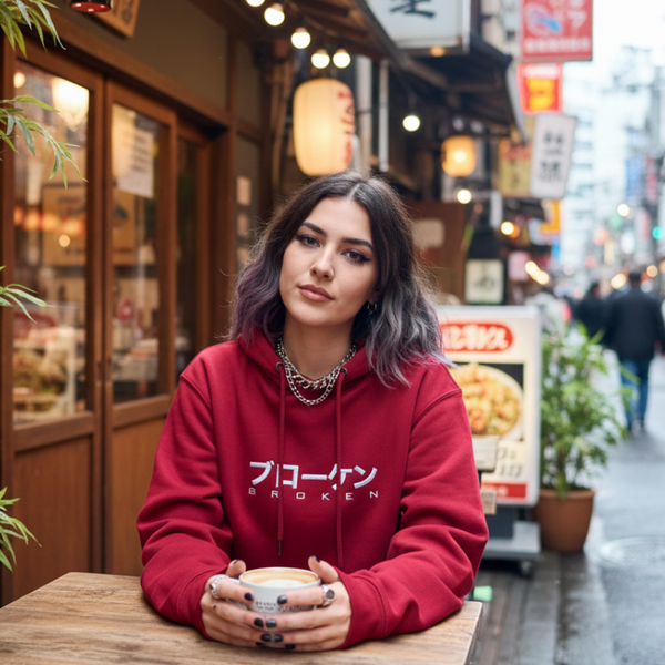 KIHON-TEKINA / Hibiscus Red Hoody