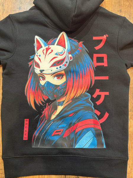 KITSUNE / Black Hooded Sweat