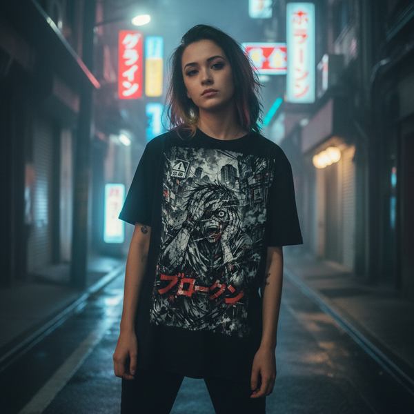 HINJI NO NAI / Black T-shirt