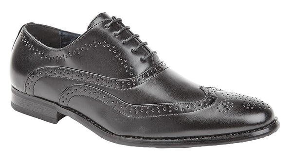 Black 5 Eye Brogue Oxford Shoe