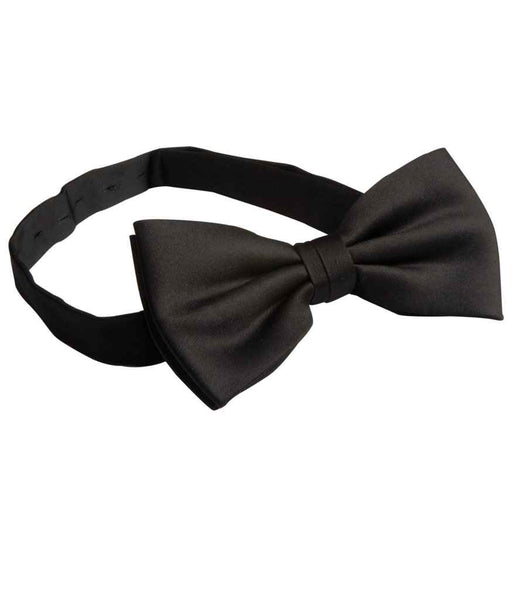 Black Satin Bow Tie
