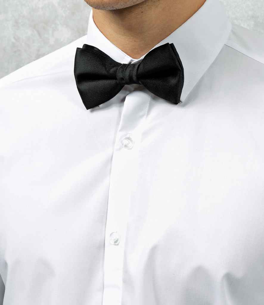 Black Satin Bow Tie