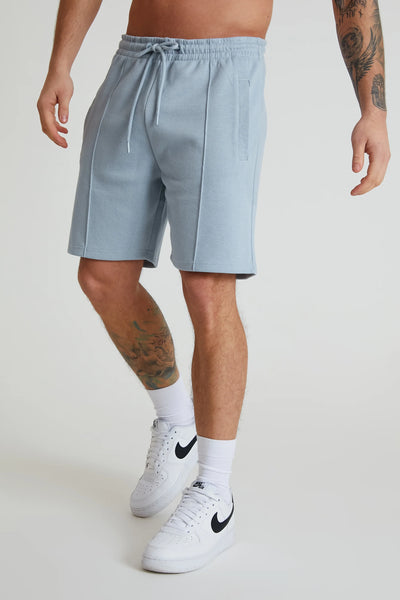 Barron Pique Drawstring Shorts - Cerulean