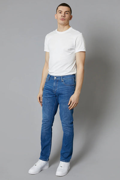 ALASKA Straight Jeans / Mid Blue