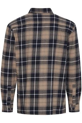 Casual Friday Checked Overshirt - Dark Navy