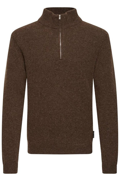 Karl Half Zip Lambswool Knitwear